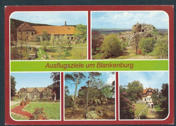 Kloster Michaelstein, Burgruine Regenstein, Kleines Schloß(Museum), Großvaterfelsen, Gaststätte,,Großvater“